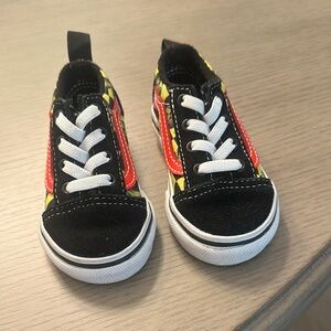 Kids Black and Red Sneakers